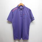  Adidas adidas прекрасный товар Golf одежда рубашка-поло с коротким рукавом O/XG фиолетовый лиловый стандартный товар TaylorMade мужской 