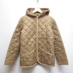 ラベンハム LAVENHAM 美品 クレイドン キルティング ジャケット 36 ベージュ 中綿 フーディー イギリス製 正規品 レディース