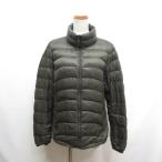  Uniqlo UNIQLO Ultra свет пуховик L уголь женский 