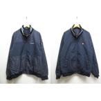 ショッピングHILFIGER トミーヒルフィガー TOMMY HILFIGER 美品 リバーシブル ジップ ジャケット ブルゾン XL ネイビー 紺 正規品 メンズ