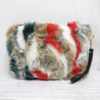 li Эдди Re:EDIT искусственный мех клатч многоцветный с ремешком . подкладка имеется 