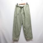 ジョンブル JOHNBULL ラップ チノ トラウザー パンツ M 薄カーキ グリーン ZP153 日本製 レディース