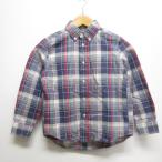  Ralph Lauren RALPH LAUREN ребенок одежда в клетку длинный рукав кнопка down рубашка 120 темно-синий серия хлопок стандартный товар Kids 