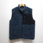アメリカンイーグル AMERICAN EAGLE OUTFITTERS ボア ベスト M 紺 ネイビー ジップアップ 裏地付き メンズ