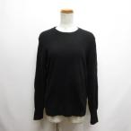 ユニクロ UNIQLO カシミヤ クルーネック セーター XL 黒 ブラック 長袖 ニット レディース