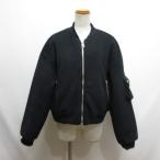 ショッピングzara ザラ ZARA 美品 MA-1 中綿 ブルゾン ジャケット 起毛 XL 濃紺 ネイビー アウター レディース