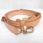 ルイヴィトン LOUIS VUITTON 極美品 ショルダーストラップ ヌメ革 レザー ベージュ ゴールドカラー金具 幅2.4cm 肩当て付き ☆AA★