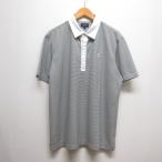  Burberry Golf BURBERRY GOLF прекрасный товар Golf одежда рубашка-поло с коротким рукавом 4 серый серия окантовка рисунок cut and sewn сделано в Японии стандартный товар мужской 