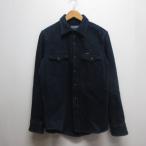 ショッピングウエスタン アイアンハート IRON HEART インディゴ カルゼ ウエスタン シャツ S コーデュロイ コットン 長袖 厚手 日本製 メンズ