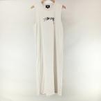 ステューシー STUSSY ロゴ ノースリーブ ロング ワンピース S グレー ★AA☆ レディース