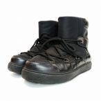 モンクレール MONCLER スノーブーツ 38 黒 ブラック ☆AA★ レディース