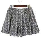  гусеничный ход crolla юбка-брюки шорты flair Jaguar do общий рисунок box плиссировать tuck M 38 чёрный черный серый светло-серый 