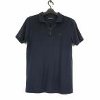 ショッピングポロシャツ エンポリオアルマーニ EMPORIO ARMANI ポロシャツ ハーフジップ 半袖 ロゴ ストレッチ XS 紺 ネイビー メンズ