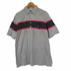  Munsingwear одежда MUNSINGWEAR Grand s Ram Grand Slam 80s 90s Vintage рубашка-поло Logo вышивка карман распределение цвета короткий рукав L серый 