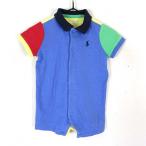  Ralph Lauren RALPH LAUREN комбинезон детский комбинезон Logo вышивка хлопок короткий рукав 70 6M многоцветный мужчина baby BABY внутренний стандартный товар ki
