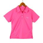  Saucony SAUCONY Golf рубашка-поло dry сетка Logo переключатель трубчатая обводка короткий рукав L розовый светло-серый спортивная одежда женский 