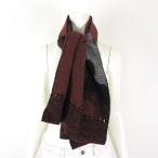  Kobe изначальный блок OKADA muffler палантин Jaguar do шерсть чёрный серый терракота женский 