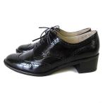  Margaret Howell MARGARET HOWELL обувь платье обувь Wing chip натуральная кожа эмаль кожа 22.5cm чёрный черный обувь обувь 