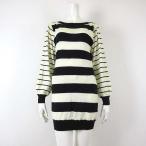 e Rudy -esL.D.S. туника вязаный свитер окантовка ребра переключатель лодка шея кнопка оборудование орнамент gya The - длинный рукав M слоновая кость чёрный черный 