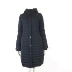 ショッピングzara ザラ ZARA ダウンコート ダウンジャケット Aライン フード ダブルジップ XS 紺 ネイビー 小さいサイズ レディース