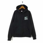 Printstar принт Star MAO*S Parker капот парка Zip выше Logo принт длинный рукав M чёрный черный б/у одежда женский 