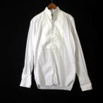  Sovereign SOVEREIGN рубашка Wing цвет формальный смокинг рубашка хлопок Broad двойной запонки длинный рукав M белый белый мужской 