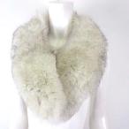  пелерина muffler шаль мех мех лисы слоновая кость off белый Brown женский 