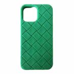 ボッテガヴェネタ BOTTEGA VENETA スマホケース イントレチャート ラバー ケース iPhone 14 Pro Max アイフォン 14 緑 グリーン