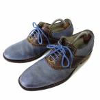  Cole Haan COLE HAAN туфли с цветными союзками оксфорды комбинированный обувь натуральная кожа US 7 синий голубой подпалина чай цвет 25.0cm обувь 