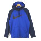  Nike NIKE Parker f-ti dry Fit DRI-FIT джерси тянуть надкрылок -do Logo длинный рукав M голубой темно-синий внутренний стандартный товар мужской 
