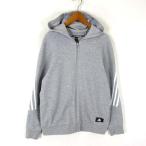  Adidas adidas 3 полоса s тренировочный f-ti- Parker Zip выше Logo длинный рукав 160 серый белый белый чёрный черный Junior 