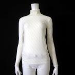  Munsingwear одежда MUNSINGWEAR Golf tops cut and sewn с высоким воротником Logo общий рисунок контакт охлаждающий стрейч длинный рукав M слоновая кость серый 
