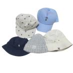  Ralph Lauren BEAMS Miki House и т.п. 5 позиций комплект шляпа колпак шляпа вязаная шапка Kids мужчина звезда po колено .? 46~55cm темно-синий бледно-голубой #GY14