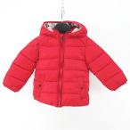 ザラ ZARA BabyBoy パデットジャケット パーカー 98 赤系 レッド ジップアップ ポケット 裏地 キッズ