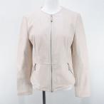  Zara ZARA no color jacket leather style S pink series Zip up pocket plain lady's 
