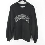 ワコマリア WACKO MARIA MIDDLE WEIGHT CREW NECK SWEAT SHIRT (TYPE-1) 24SS-WMC-SS1 長袖 トレーナー スウェット S 黒系 ブラック 日本製