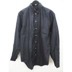 ショッピングアルマーニ ジョルジオアルマーニ GIORGIO ARMANI 長袖 シャツ 39/15? 灰系 ダークグレー ボタン メンズ