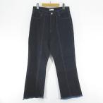 классический Elf CLASSICAL ELF Denim брюки джинсы Zip fly XL темно-синий серия темно-синий индиго стрейч cut off женский 