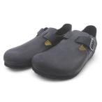 未使用品 ビルケンシュトック BIRKENSTOCK London ロンドン 166541 カジュアルシューズ 46 ブラック 黒系 レザー メンズ