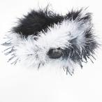 предупреждение roisiKEIKO KUROISHI Ostrich ta- ключ перо пелерина muffler чёрный серия черный бисер петля кнопка подкладка Италия производства 