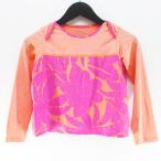  Patagonia Patagonia спорт одежда цветочный принт Rush Guard длинный рукав ST salmon розовый Logo принт стрейч Kids ребенок одежда 
