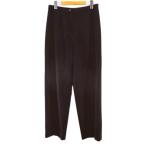  Mila Schon mila schon DUEMILA длинный длина брюки 44 чёрный серия черный одноцветный Zip fly подкладка сделано в Японии женский 