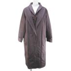  Spiga SPIGApateto пальто длинный длина шелк шелк M~L фиолетовый серия лиловый карман подкладка одноцветный женский 