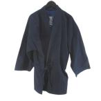 .....SASAKURA GENSHO. ... хантен с хлопком L темно-синий серия темно-синий японская одежда одноцветный мужской 