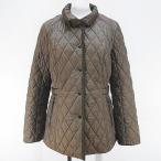  Leilian Leilian с хлопком стеганная куртка 9 светло-коричневый тон Brown поляризованный свет трубчатая обводка ремень подкладка кнопка-застежка сделано в Японии женский 