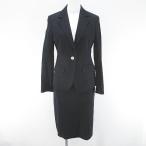  paul (pole) Stuart PAUL STUART выставить жакет колени длина flair юбка юбка необшитый на спине 4 чёрный серия черный сделано в Японии подкладка женский 