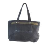 ショッピングJACOBS マークジェイコブス MARC JACOBS トートバッグ ショルダー ロゴ ブラック 黒系 キャンバス地  メンズ レディース