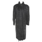 バーネット Burnet 毛皮コート ロング丈 ミンクファー 11 茶系 ダークブラウン ホック 裏地 レディース