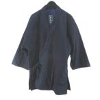  не использовался товар .. индиго дерево хлопок .....SASAKURA GENSHO. ... хантен джинбей с хлопком L темно-синий серия темно-синий японская одежда одноцветный с биркой мужской 