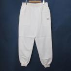  не использовался товар First down FIRST DOWN длинный длина тренировочный брюки-джоггеры M белой серии белый талия резина Logo вышивка ребра с биркой 